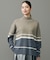 【洗える】ウールカシミヤブレンドハイネック ニット