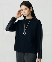 【セットアップ対応】ウールミラノボトルネック ニット