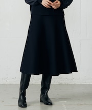 【カタログ掲載】ウールミラノニットフレア スカート