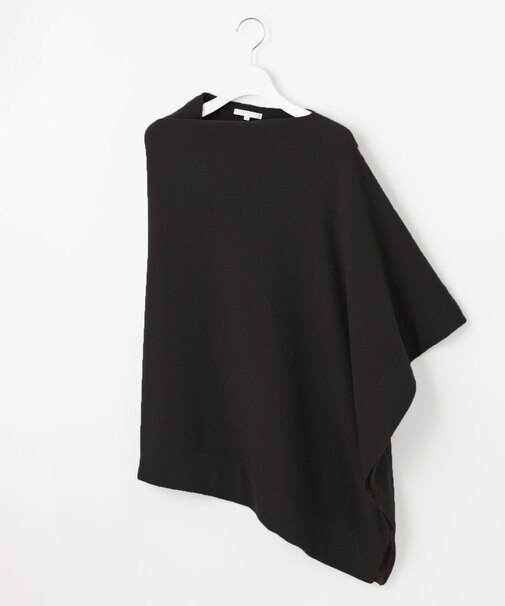 【カタログ掲載・洗える】ボイルドウール ポンチョ