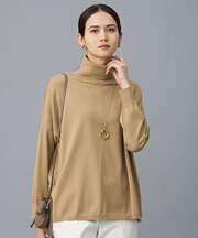 ウォームレーヨンストレッチハイネック ニット