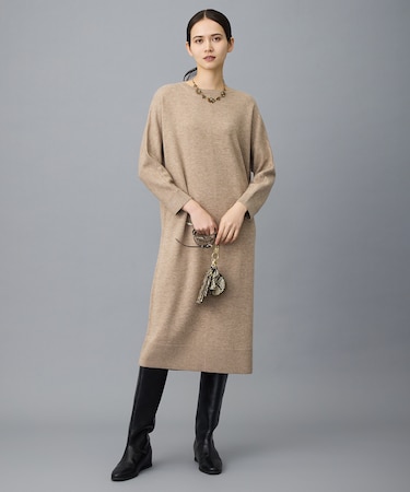 ウールハイゲージニット ワンピース