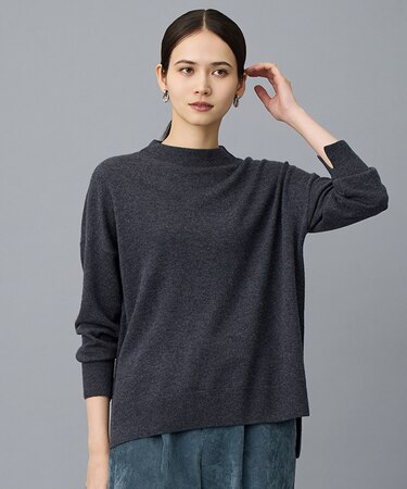 【SHIHOさん着用】ウールハイゲージモックネック ニット