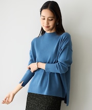 【SHIHOさん着用】ウールハイゲージモックネック ニット