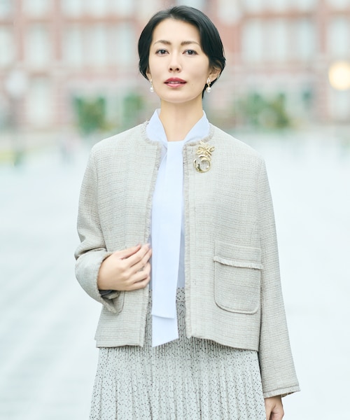 カタログ掲載】ライトミックスツイード ジャケット｜ジユウクの通販