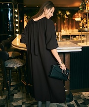 【SHIHOさん着用】TWドレープツイル3WAYボウタイ ワンピース