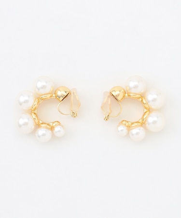 【カタログ掲載】パールサークル イヤリング