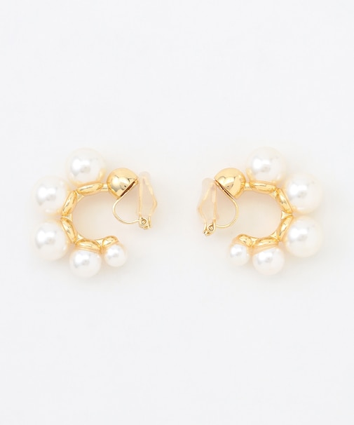 【カタログ掲載】パールサークル イヤリング