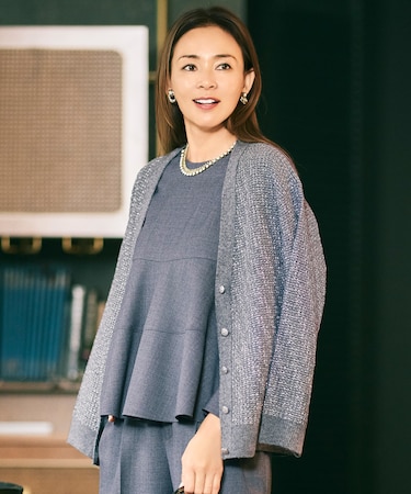 【SHIHOさん着用】ラメツイード カーディガン