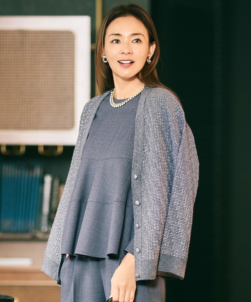 【SHIHOさん着用】ラメツイード カーディガン