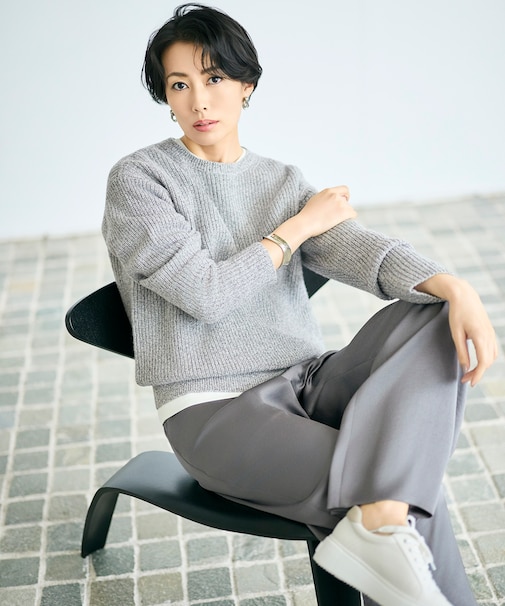 【カタログ掲載】カラーメランジ ニット