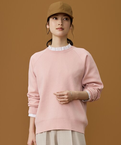 【カタログ掲載】スムージーラグランスリーブ ニット