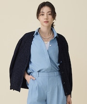 ブークレミックスツイードニット カーディガン