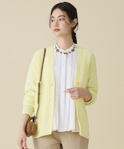 ブークレミックスツイードニット カーディガン