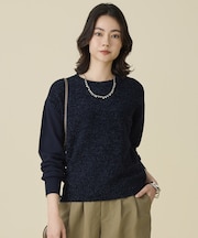 ブークレミックスツイード ニット