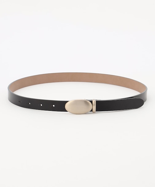 オーバルガラスレザー ベルト