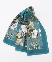 ボタニカルプリント スカーフ