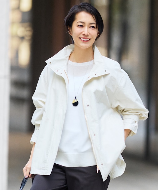 【カタログ掲載・春の必需品・オンオフ使える】コットンリネンウェザーライト コート