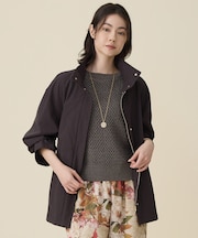 コットンリネンウェザーライト コート