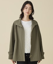 コットンリネンウェザーライト コート