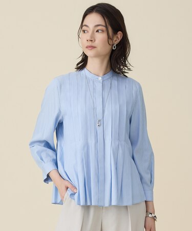 ドレープブロードタック ブラウス