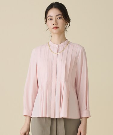 ドレープブロードタック ブラウス