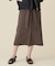 ブラッシュドコットンサテンナロー スカート