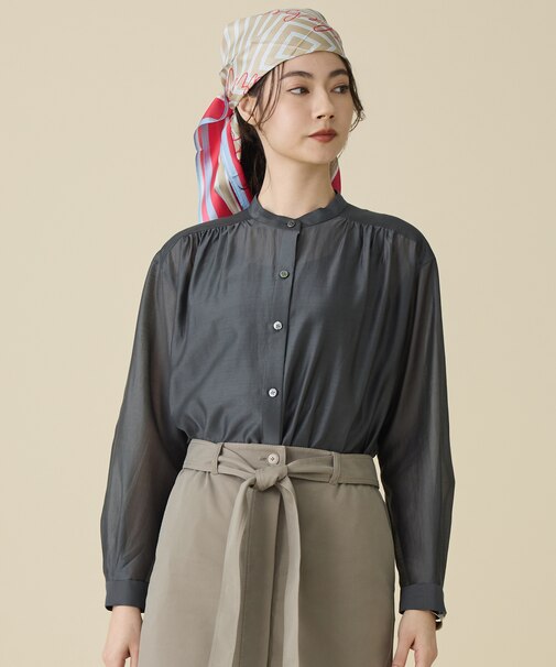 エアリーローンプレーン ブラウス