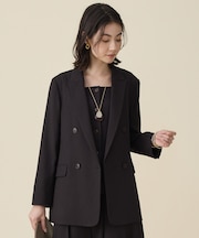 【セットアップ対応】リネンライクシンセティックテーラード ジャケット