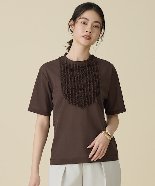 シアーフリルジャージー カットソー