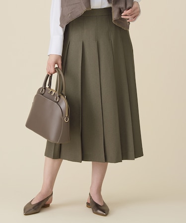 【セットアップ対応】リネンライクシンセティックタック スカート