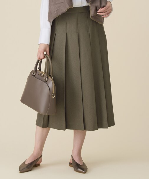 【セットアップ対応】リネンライクシンセティックタック スカート