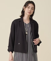 【カタログ掲載・人気素材・セットアップ対応】リネンライクシンセティックショート ジャケット