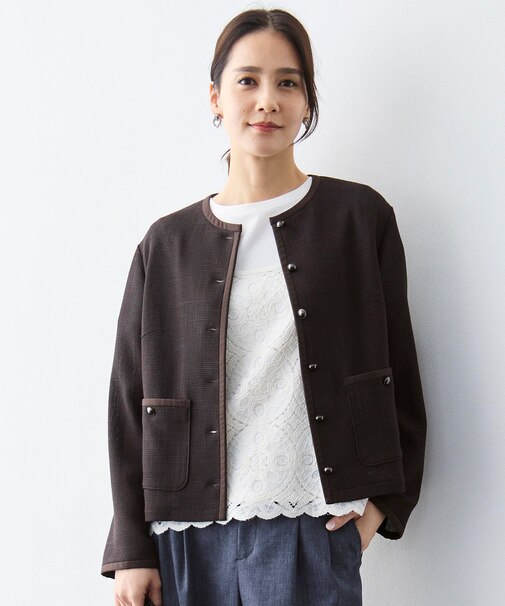 【オンオフ使える】ライトカラミノーカラー ジャケット