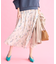 エアリーローン花柄プリント スカート