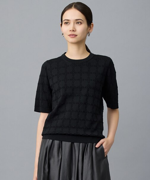 ジオメトリックアセテート プルオーバー