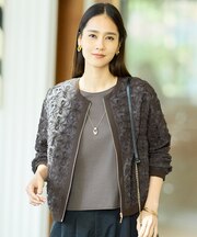 テープエンブロイダリー ブルゾン