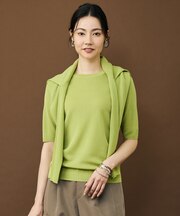 【アンサンブル対応】シアーシルクミックス カーディガン