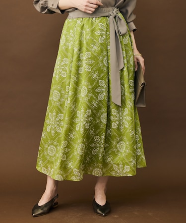 【カタログ掲載】ロータスタイルプリント スカート