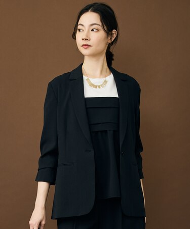 【カタログ掲載・セットアップ対応・セレモニー・ハレの日・通勤】テクスチャードスーツ ジャケット