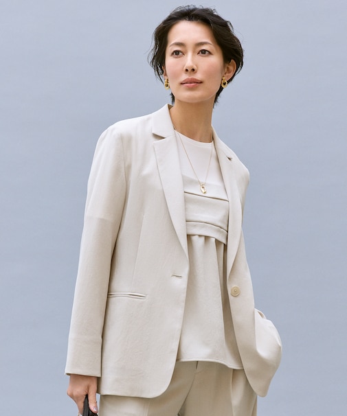 【カタログ掲載・セットアップ対応・セレモニー・ハレの日・通勤】テクスチャードスーツ ジャケット