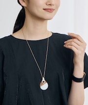 【カタログ掲載・ワンポイントアイテム】アクリルバイカラー ネックレス