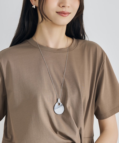 【カタログ掲載・ワンポイントアイテム】アクリルバイカラー ネックレス