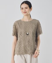 パネルレース ブラウス