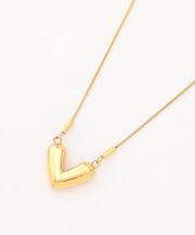 【SHIHOさん着用・長さ調節可・ステンレス】ハートモチーフ ネックレス