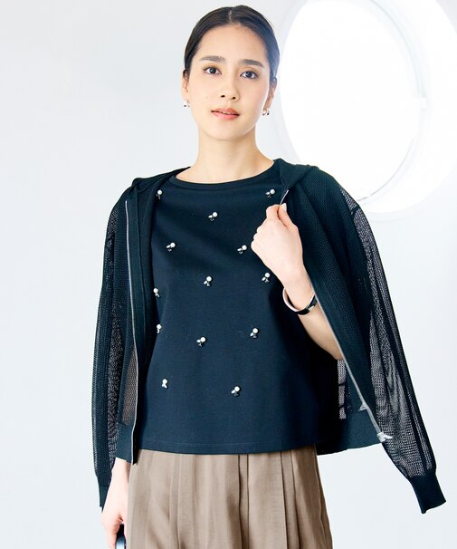 【SHIHOさん着用】ライトメッシュジップ パーカー