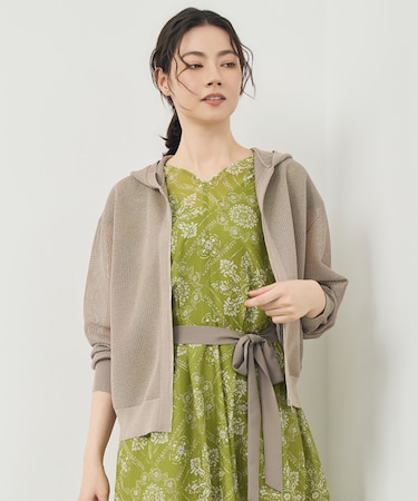 【SHIHOさん着用】ライトメッシュジップ パーカー