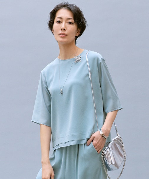 【カタログ掲載】ストレッチアムンゼン Tブラウス