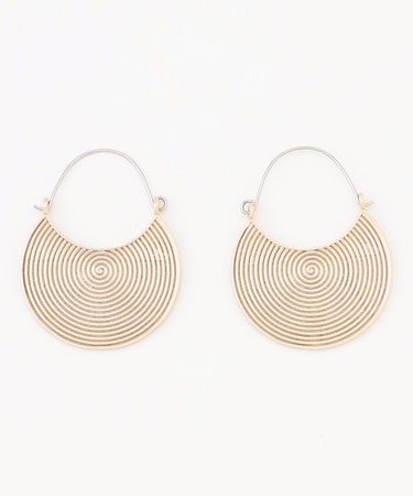 【SHIHOさん着用・大ぶり】スワール ピアス