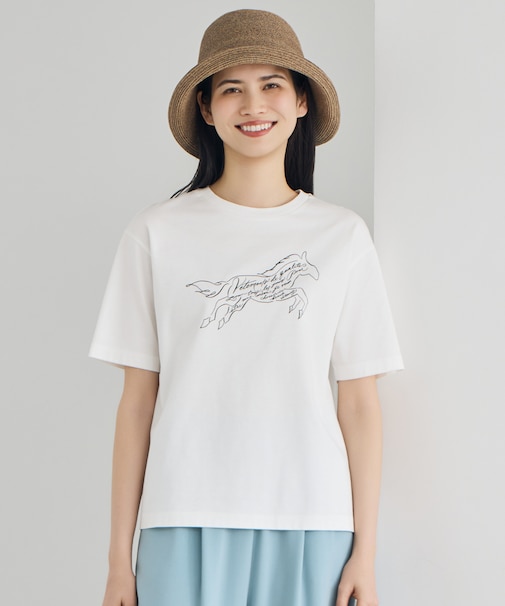 【カタログ掲載】ホースモチーフロゴ Tシャツ